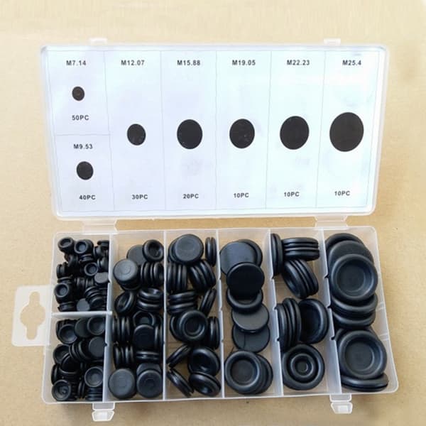 170 Gummitätningar Sortiment Brandvägg Hålplugg Set Elektrisk Kabelpackning Kit