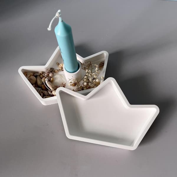 Smykkeskålforme Epoxy Resin Forme Håndværksforme Papirbåde Silikoneforme
