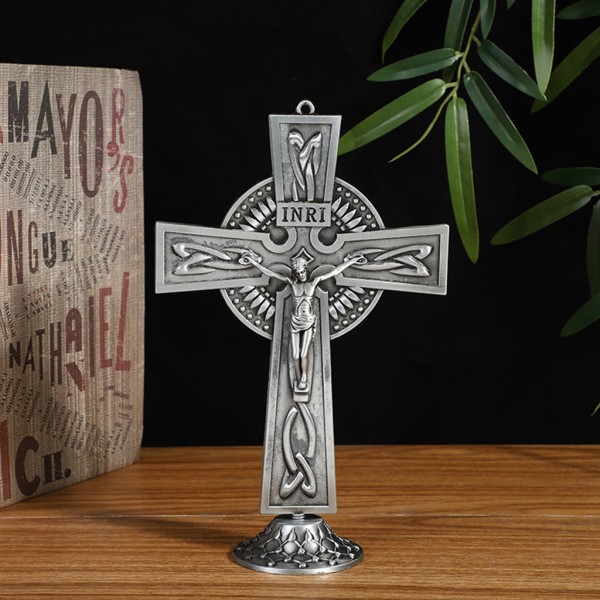 Religiösa statyer Jesus för kors krucifix figurer Bordsprydnader Kyrkliga reliker Antik hem Kapell dekoration null - 3
