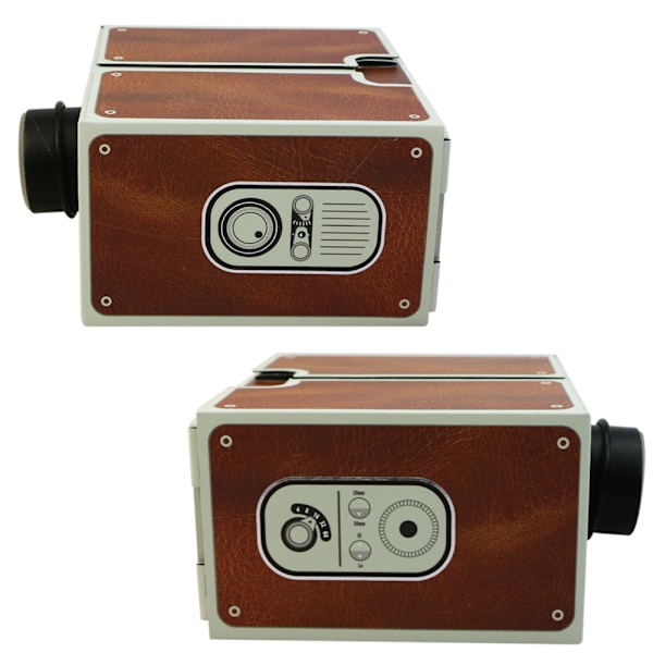 Bærbar Smartphone-projektor i papp 2.0 DIY Mobiltelefon Kino Teater