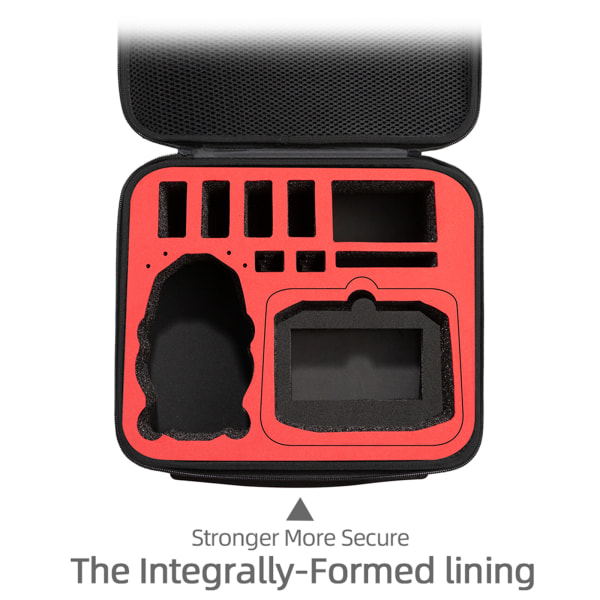 Förvaringsväska Case för Mini 3 Pro Case Handväska Stor kapacitet för Mini 3 Pro Drone Tillgång till förvaring Internal red
