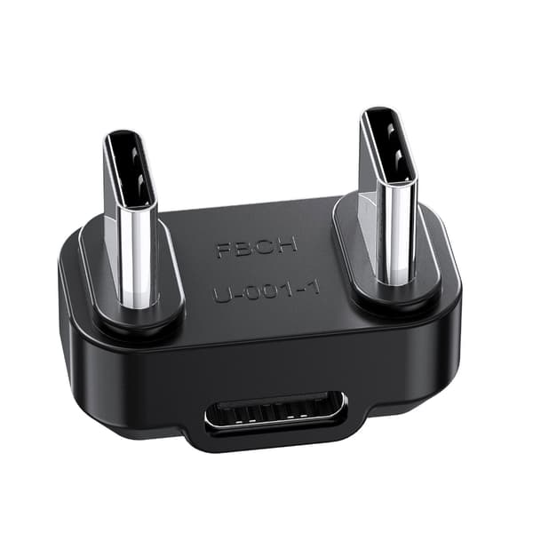 USB C OTG Adaptere Type C U-formet Splitter til MIC-modtager Tilslutning