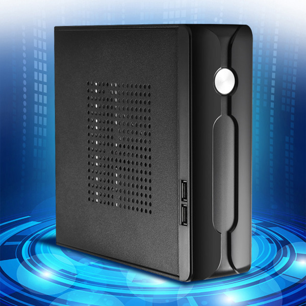 Mini-ITX for Case HTPC Chassis för ITX Moderkort Hemmabio Datorlåda DIY Desktop Chassis Monitoring server box