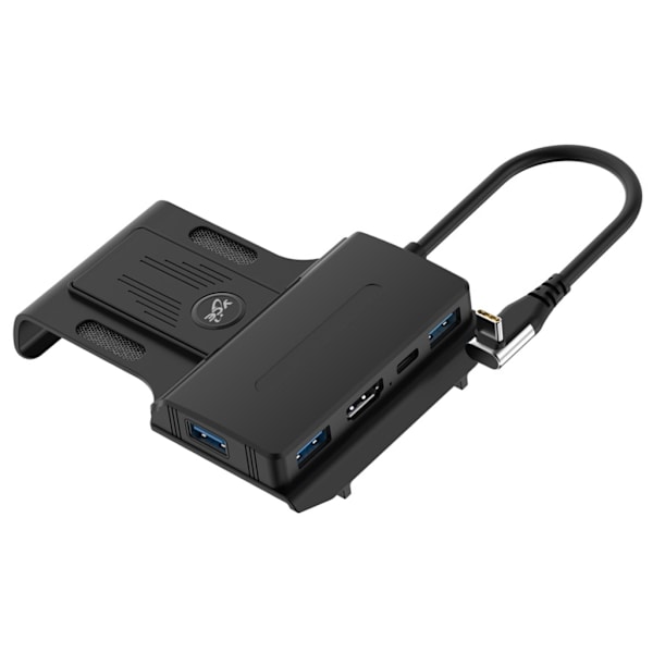 Bærbar dockholder 5 i 1 dockingstation USB C Hub med 4K@60Hz HDMI-kompatible 100W PD-porte Kompatible til SteamDeck