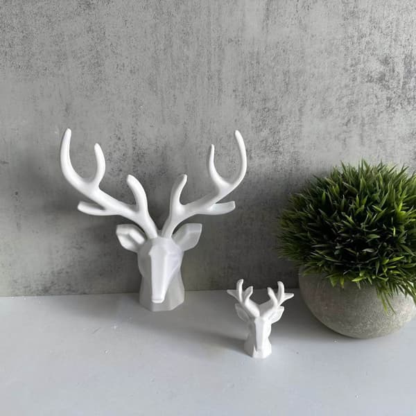 2x Hjorte Resin Forme Jule Elg Silikoneform Lysforme Gipsforme