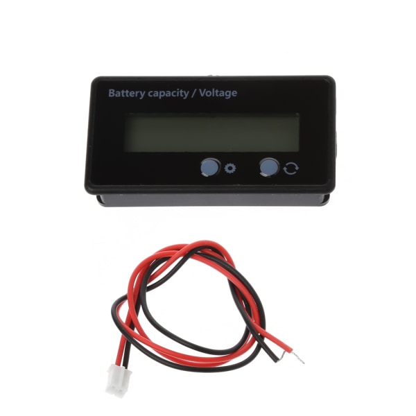 Spänningsbatterikapacitetsindikatormätare med LCD-skärm Monitormätare Digital voltmätare för litium-bly-syrabatteri