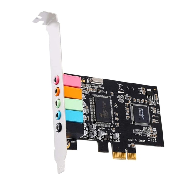 PCI-E ljudkort 5.1 6-kanals CMI8738 Chipset Audios Digital Desktop PCI-E-kort