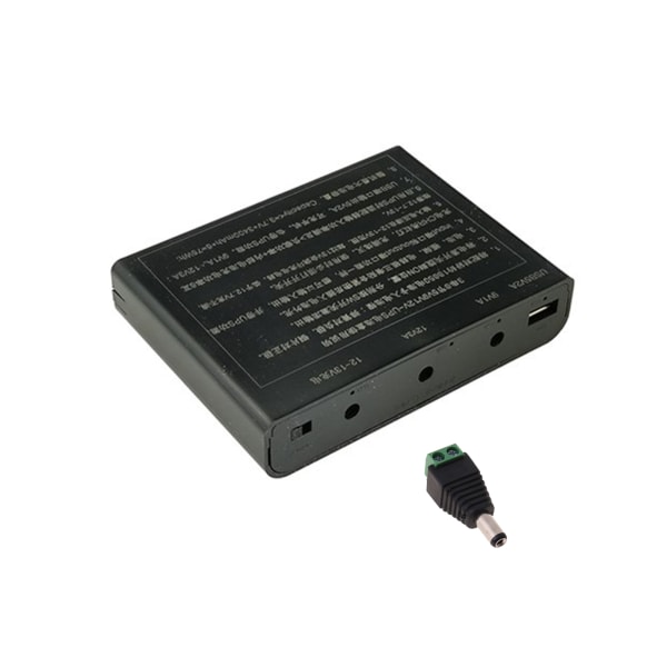 12V batteripaket Passar för CCTV-kamera USB Dual Output Externt batteri Power Bank