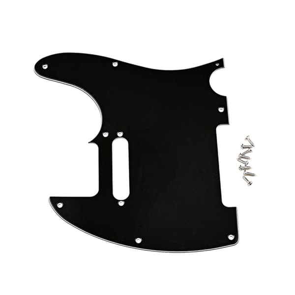 8-håls gitarr anti-scratch platta 3-lagers solid svart gitarr skyddande plektrumskydd