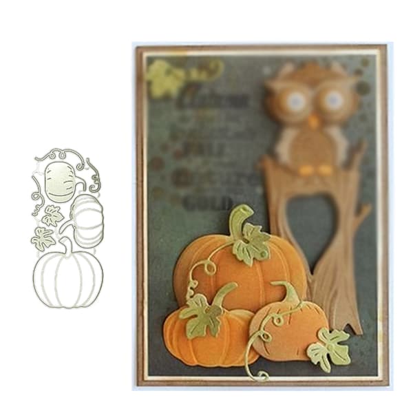 Græskar Skærestempler Prægning Skærestencils til Kortfremstilling Scrapbooking