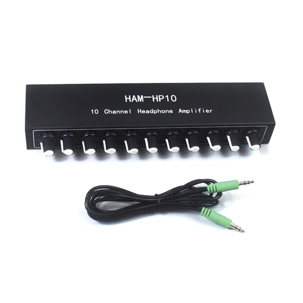 HP10 Hovedtelefonforstærker Auditory Mixer med 1 Input Integration 10 Output