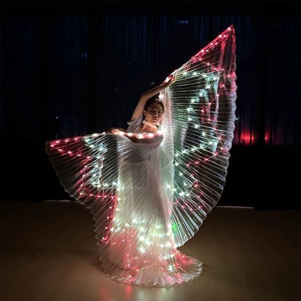 360-graders opplyst magedansvinge med lys for sceneshow