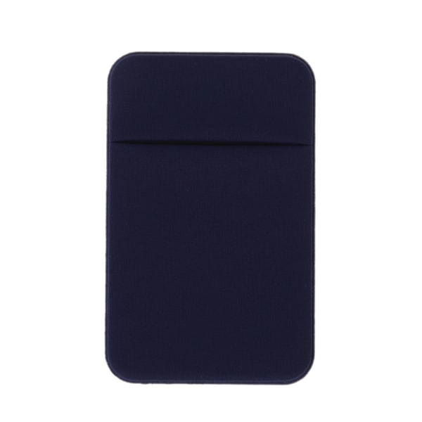 Mobiltelefon Kreditkort Plånbokshållare Ficka Stick-On självhäftande elastiskt verktyg Deep Blue