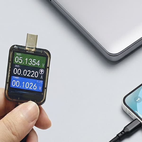 Bærbar Type C Strømmåler til PowerBanks Test, Spændingsstrømmåler