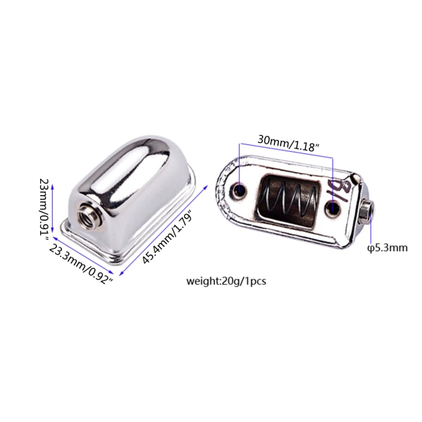 2 st Dual End Lugs Snare Drum Lugs Snare Drum Lugs Set Trumma Klo Hacke Tillbehör WC27B