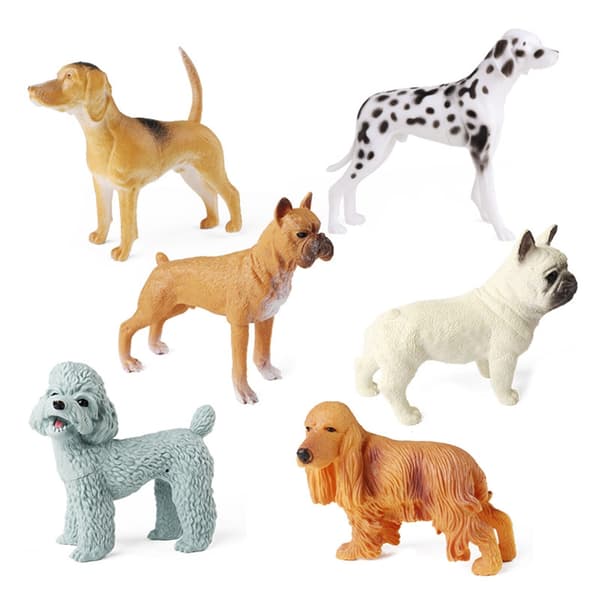 Statisk ihålig hundmodellfigur Boutique samlarfigur hunddisplayleksak