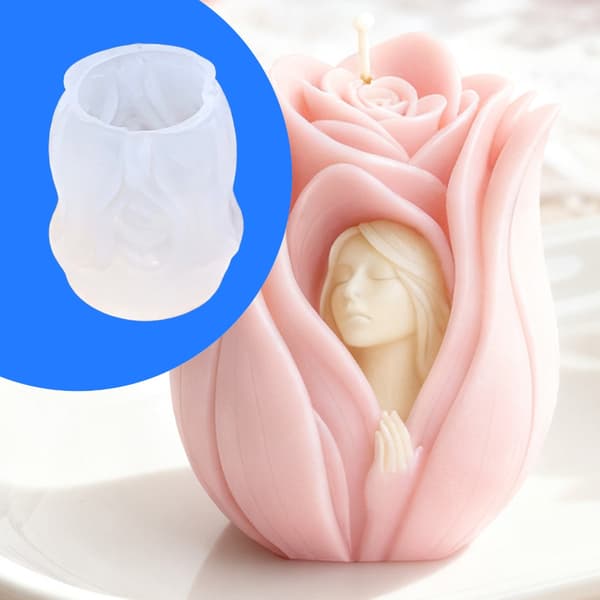 Rose Goddess Silikone Lysforme til Håndlavet Lys, Sæbe, Gips Ornament