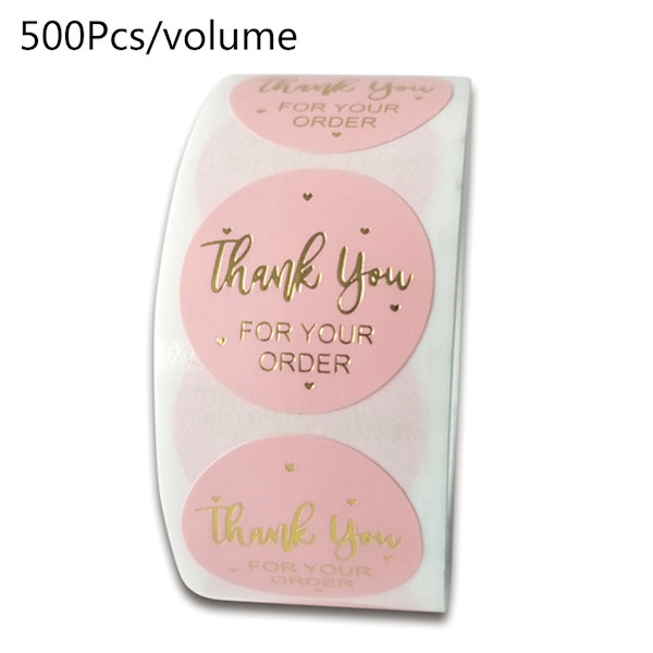 Runda sigill klistermärken 500st/rulle Handgjorda Scrapbooking Brevpapper Små Tag Gåvor