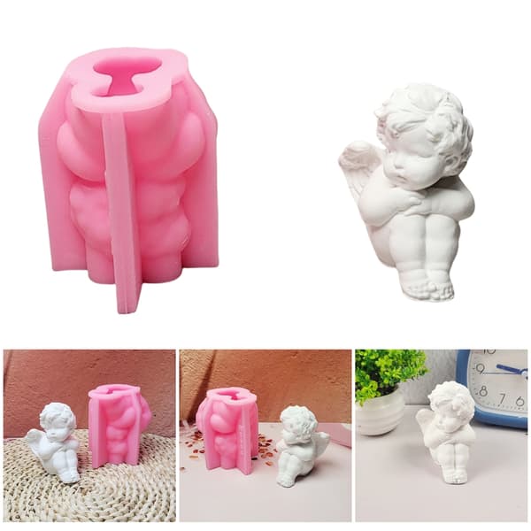 Lille Dreng Støbeforme Gipsforme Baby Silikoneforme Epoxy Resin Forme