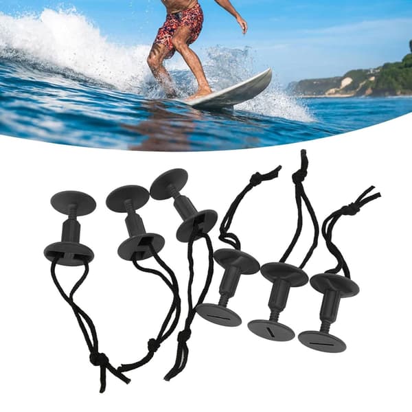 6 stk. Surfebrett Leash Leg Rope Plugger for Surfebrett Paddle Body Board
