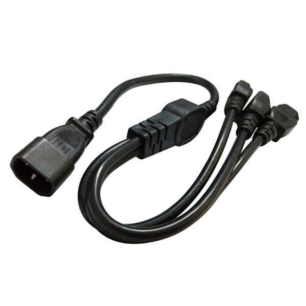 C14 hanindgang C13 hun tredobbelt udgang strømkabel splitter Adapter kabel linje til computer UPS Power Server kabinet