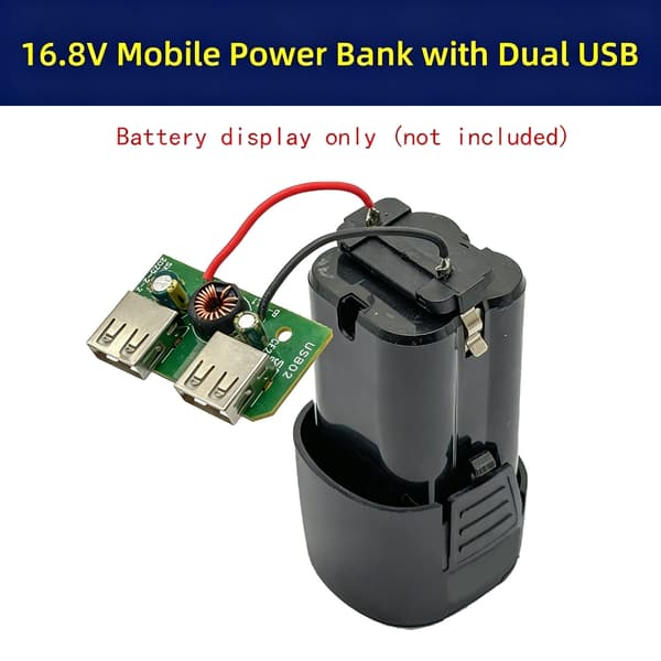 Dobbelt USB-udgangsoplader til 16,8V batterier opladningsmodul til rejser