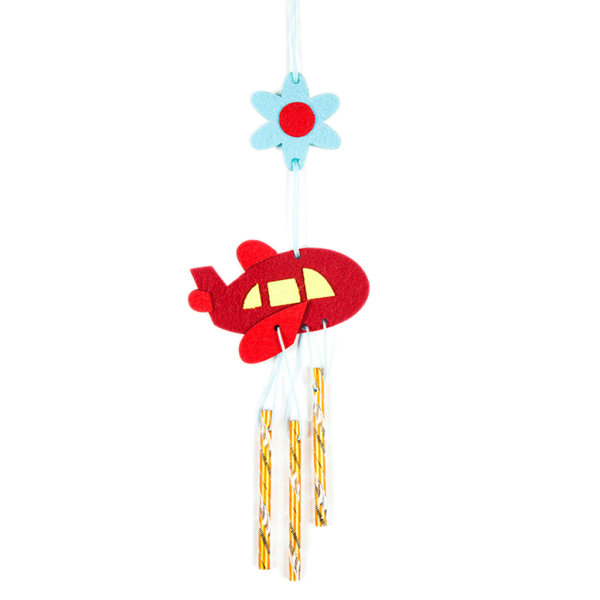 Handgjorda DIY Wind Chime hängande hängsmycke non-woven hantverkssatser för pojkar Flickor Spjälsäng Heminredning Festrekvisita Yellow - 1