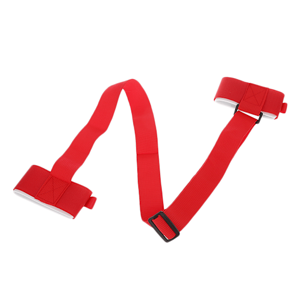 Ski Shoulder Strap Double Snowboard Hand Strap Adjustable Nylon Strap Red