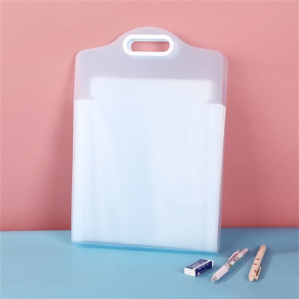 13 Pocket Expandable File Folder Trekkspillmappe for Office School White