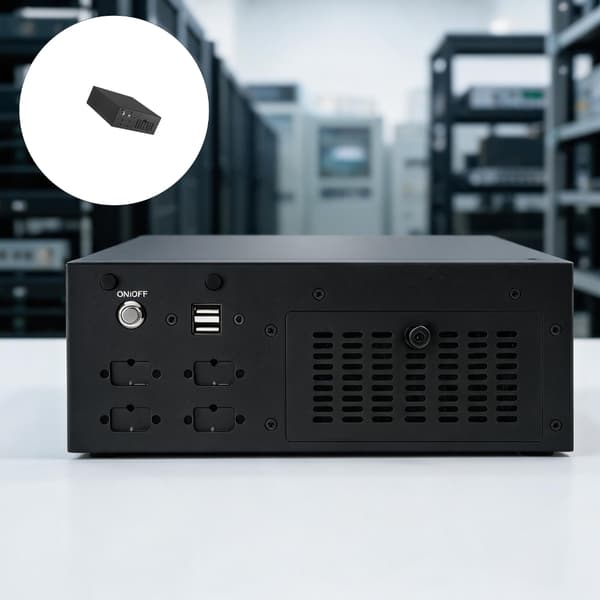Front USB computerkabinet med fladt metalhus til skrivebordsområder
