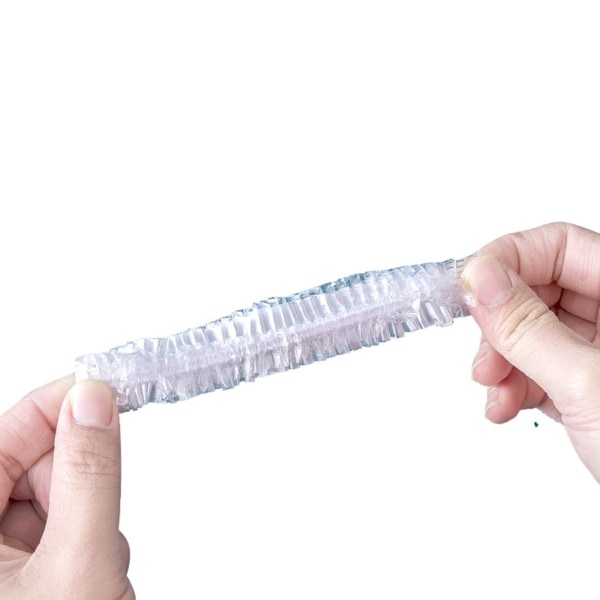 100 st Resår för färska förvaringspåsar Stretch Justerbar skål lock plastfolie