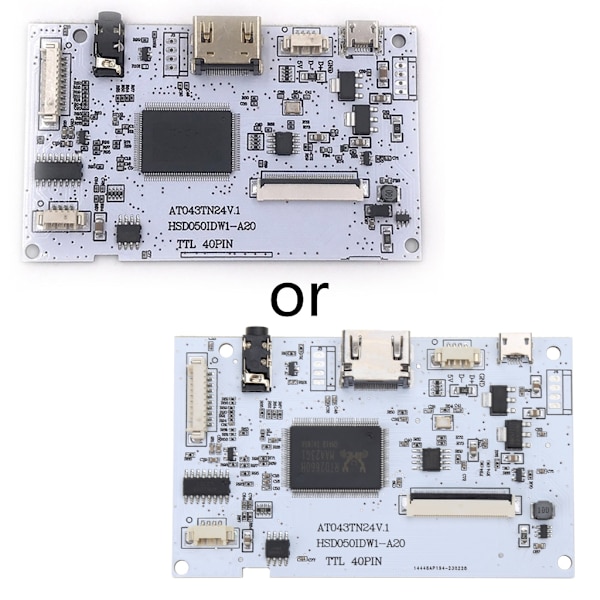 HDMI-yhteensopiva LVDS Controller Board 40 Pins TTL 40Pin Driver Universal Drive for AT043TN24 HSD050IDW