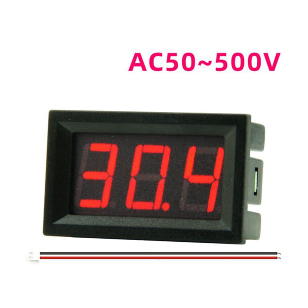 AC 50-500V Digital LED Display Spänningsmätare Universal AC 220 380V Voltmeter