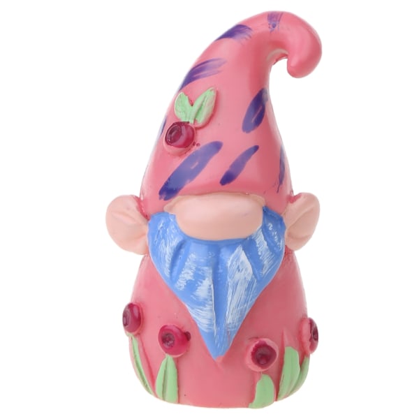 för Creative Colorful Gnome Dwarf Mini Resin Ansiktslös figur Söt trädgård Ornam