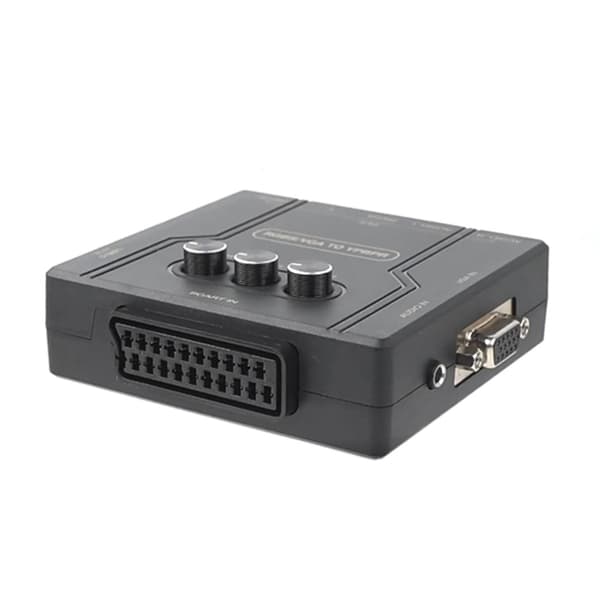 Effektiv RGBS SCART VGA til YPBPR Komponent Adapter Konsol Adapter til Gamere
