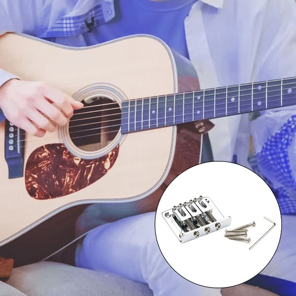 3-strängad gitarr fast Hardtail-stall Top Load Tailpiece för elgitarr
