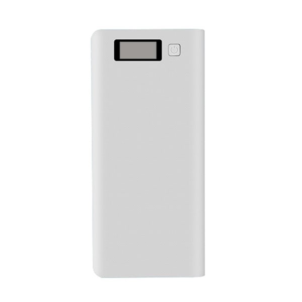 DIY 8x18650 Power Bank- case Extern 5V 2A Batteriladdning Förvaringsbox Shell Micro USB Typ C för laddning av mobiltelefoner White