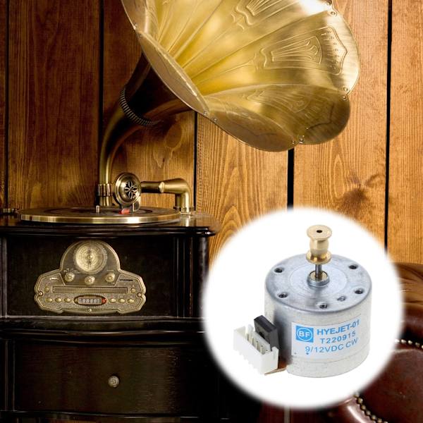 Grammofonspiller i metall for platespiller med DC 12V