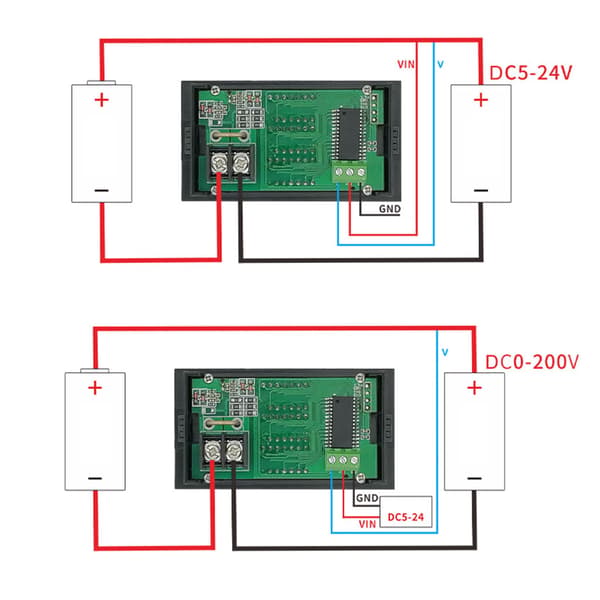 24V/ 10A DC-mätare Variabel 5-siffrig LED-display Strömförsörjning