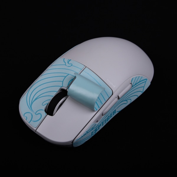Handgjorda halkfria Sug Svett Mus Skin Mus Skridskor för PulsarX2 Mini Mouse självhäftande anti-halk grepptejp Blue