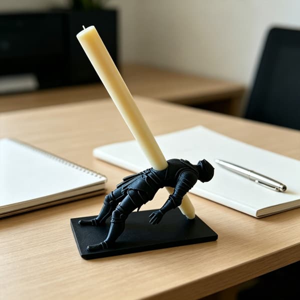 Skriveutstyr Blyantkopp Med Detaljert 3D-printet Design Perfekte Gaveideer