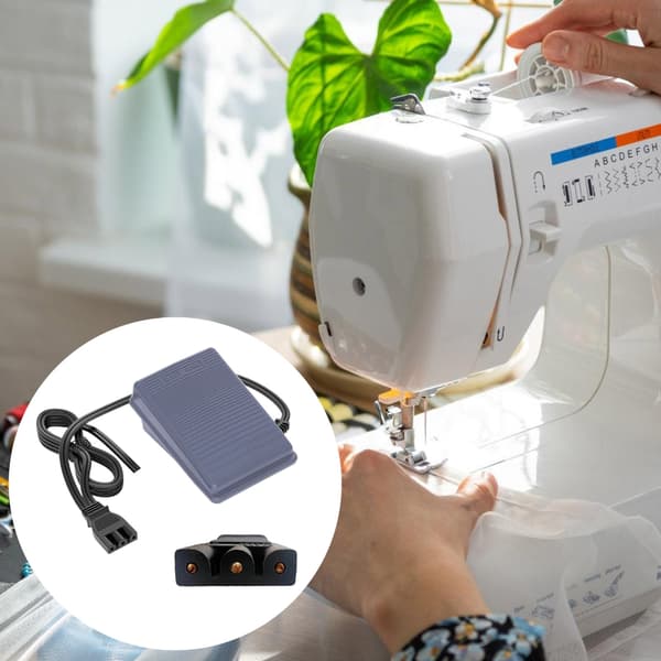 Professionell symaskinsfotpedal med säkerhetsdesign