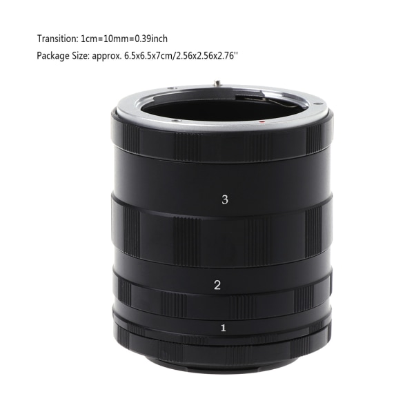 Makro Förlängningsrör Ringar Set Manual för fokus för E Mount NEX kamera A7 A5100
