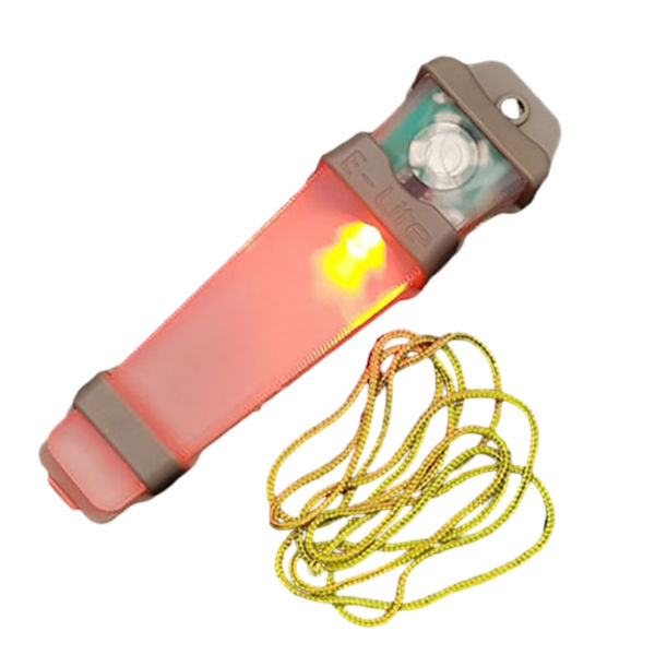 Hjelm Flash Light Overlevelses Flash Light Personlige Identifikationsmarkør Lys Sand shell Red light