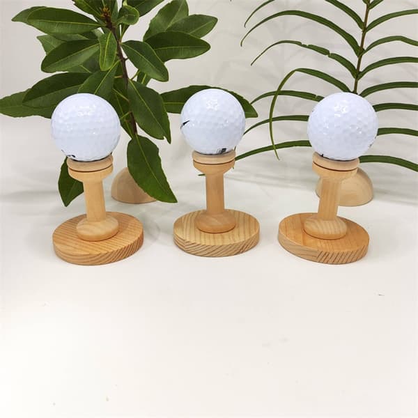 3 st Trä Basebollhållare Golf Tennisboll Stödfäste Displayställ