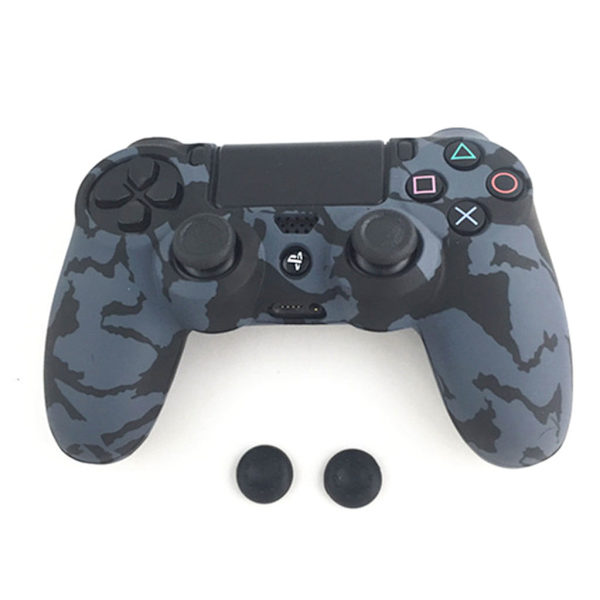 Liukumaton silikonikahvasuoja case lisätarvikkeille , peliohjaimen joystick ja 2 peukalokahvan cap ohjaimelle