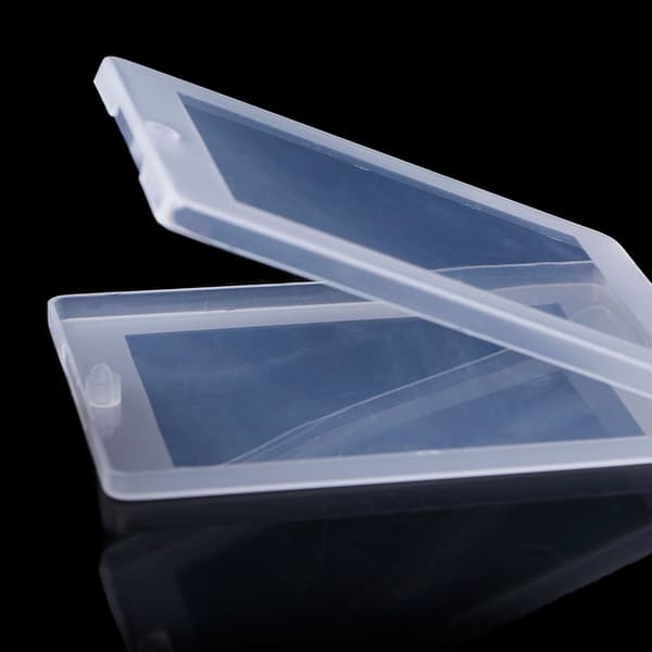 Rektangulær Plast Gjennomsiktig Klar Oppbevaringsboks Samling Beholder Organizer