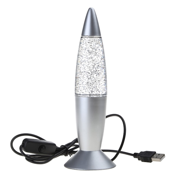 USB Plastic Natlampe Volcan Lava LED Lampe Metal Base Natlamper Sengelamper til stue soveværelse dekorationer