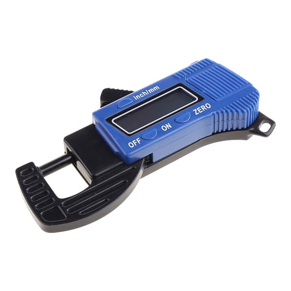 Elektronisk Digital LCD 0-12,7 mm Tjocklekssmärt, Kolfiber Mikrometer Mätare