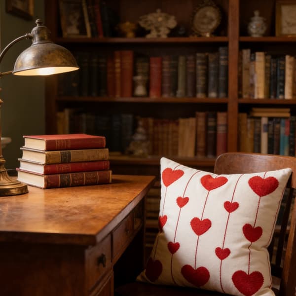 Valentinsdag Hjertebroderi Putetrekk